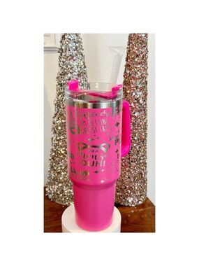 Mean Girls Hot Pink Laser Engraved Tumblr 40oz Double Insulated